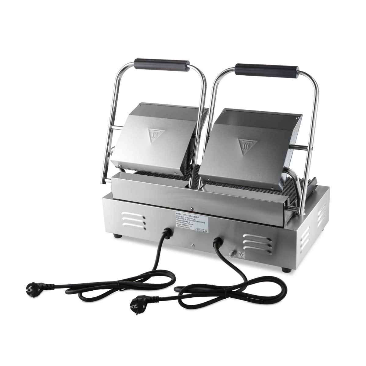 Contact Grill - Grooved - Double Grill Plate - 2 x 22cm — 4