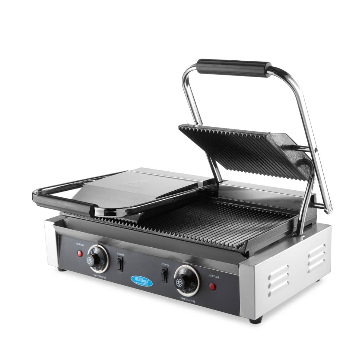 Contact Grill - Grooved - Double Grill Plate - 2 x 22cm — 7