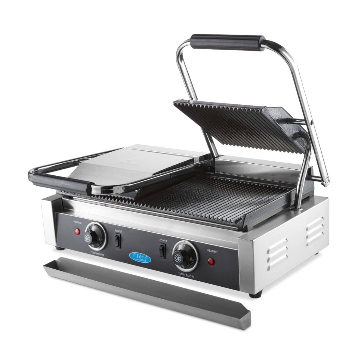 Contact Grill - Grooved - Double Grill Plate - 2 x 22cm — 8