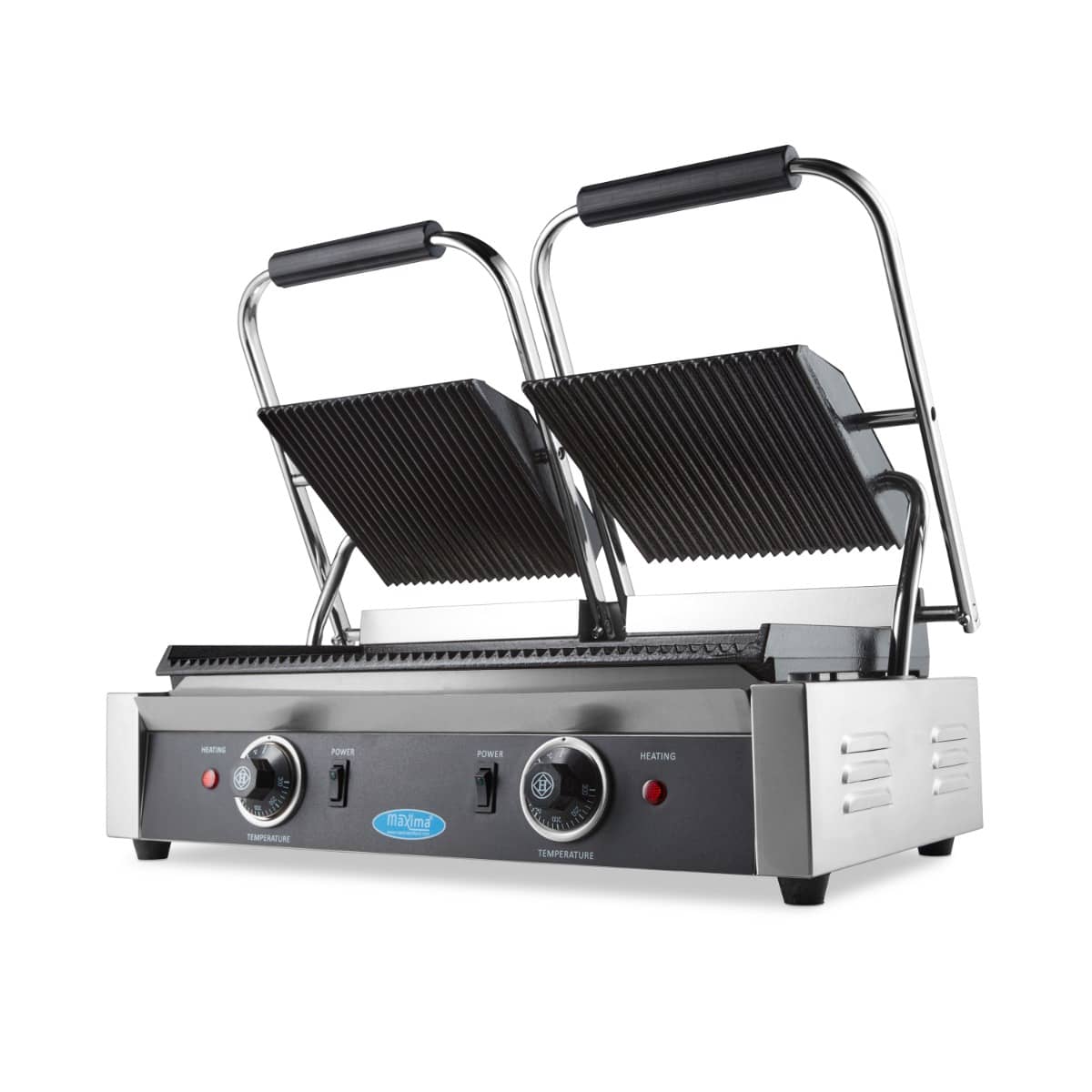 Contact Grill - Grooved - Double Grill Plate - 2 x 22cm — 6