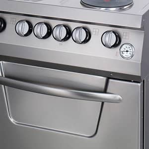 Heavy Duty Stove - 4 Burners - Double Unit - 70cm Deep - with Oven - Electric — 3