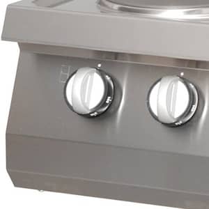Heavy Duty Cooker - 2 Burners - Single Unit - 70cm Deep - Electric — 5