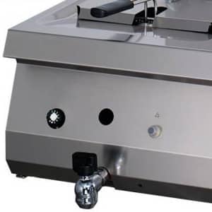 Heavy Duty Deep Fryer - 2 x 12L - Double Unit - 70cm Deep - with Drain Tap - Gas — 3
