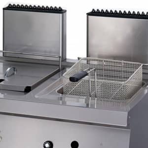 Heavy Duty Deep Fryer - 2 x 12L - Double Unit - 70cm Deep - with Drain Tap - Gas — 4