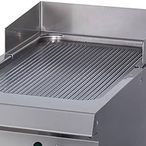 Heavy Duty Griddle - Grooved Chrome - Single Unit - 70cm Deep - Electric — 3
