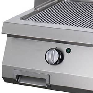 Heavy Duty Griddle - Grooved - Double Unit - 70cm Deep - Electric — 5
