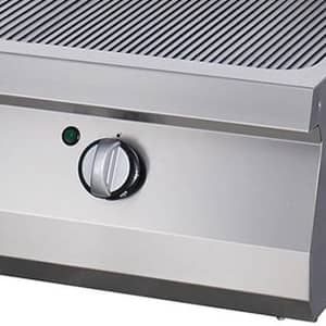 Heavy Duty Griddle - Grooved - Double Unit - 70cm Deep - Electric — 4