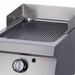 Heavy Duty Griddle - Grooved Chrome - Single Unit - 70cm Deep - Gas — 5