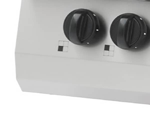 Aragaz profesional pe gaz Maxima Heavy Duty – 2 arzătoare – 15 kW – modul simplu – adâncime 70 cm — 3