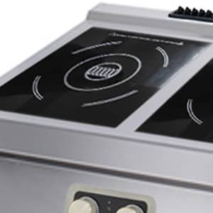 Heavy Duty Induction Cooker - 2 Burners - Double Unit - 70cm Deep - Electric — 4
