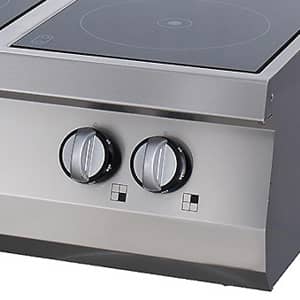 Heavy Duty Infrared Cooker - 4 Burners - Double Unit - 70cm Deep - Electric — 5
