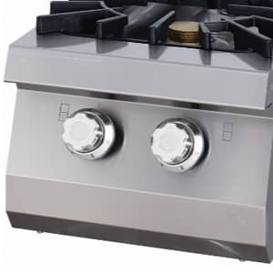 Aragaz profesional pe gaz Maxima Premium – 2 arzătoare – modul simplu – adâncime 90 cm — 3