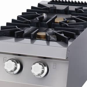 Aragaz profesional pe gaz Maxima Premium – 2 arzătoare – modul simplu – adâncime 90 cm — 5