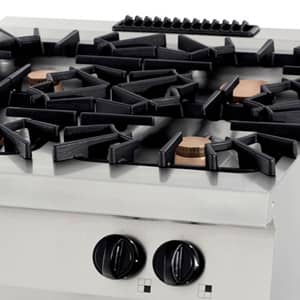 Aragaz profesional pe gaz Maxima Premium – 4 arzătoare – 40 kW – modul dublu – adâncime 90 cm — 3