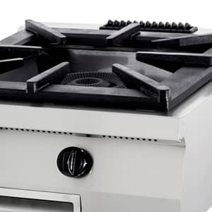 Aragaz profesional pe gaz Maxima Premium – 1 arzător – modul dublu – adâncime 90 cm — 5