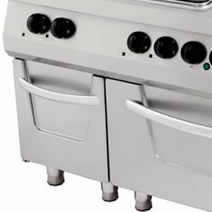 Premium Stove - 6 Burners - Triple Unit - 90cm Deep - incl Oven - Electric — 4