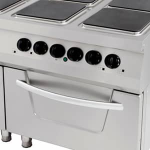 Premium Stove - 6 Burners - Triple Unit - 90cm Deep - incl Oven - Electric — 5