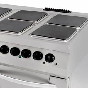 Premium Stove - 6 Burners - Triple Unit - 90cm Deep - incl Oven - Electric — 3