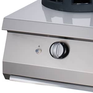 Aragaz wok pe gaz Maxima Premium – 2 inele de gătit 28,5 – modul dublu – adâncime 90 cm — 4