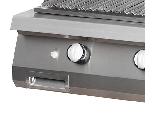 Premium Lava Stone Grill - Double Unit - 90cm Deep - Gas — 5