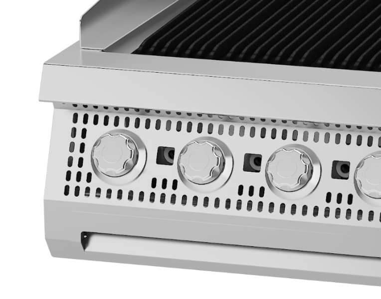Premium Chargrill - 5 Zones - Double Unit - 90cm Deep - Gas — 4
