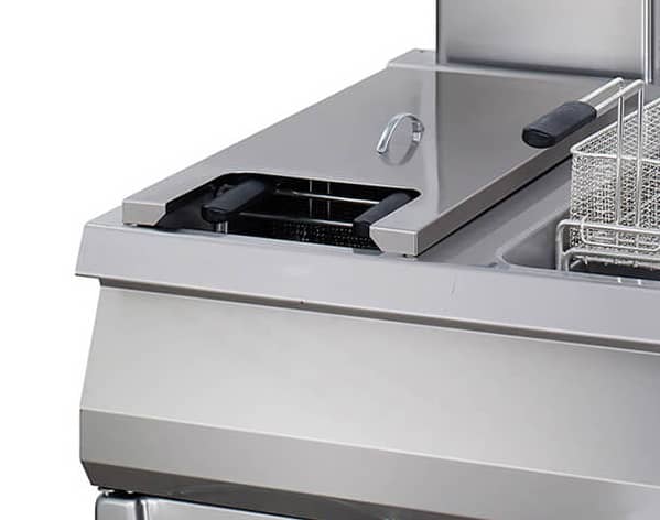 Premium Deep Fryer - 2 x 22L - Double Unit - 90cm Deep - with Drain Tap - Gas — 5