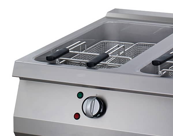 Premium Deep Fryer - 2 x 22L - Double Unit - 90cm Deep - with Drain Tap - Electric — 4