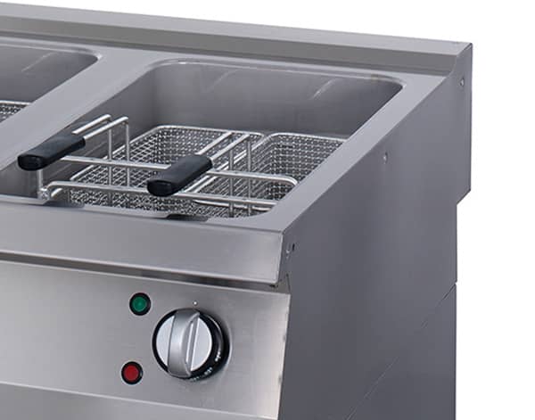Premium Deep Fryer - 2 x 22L - Double Unit - 90cm Deep - with Drain Tap - Electric — 3