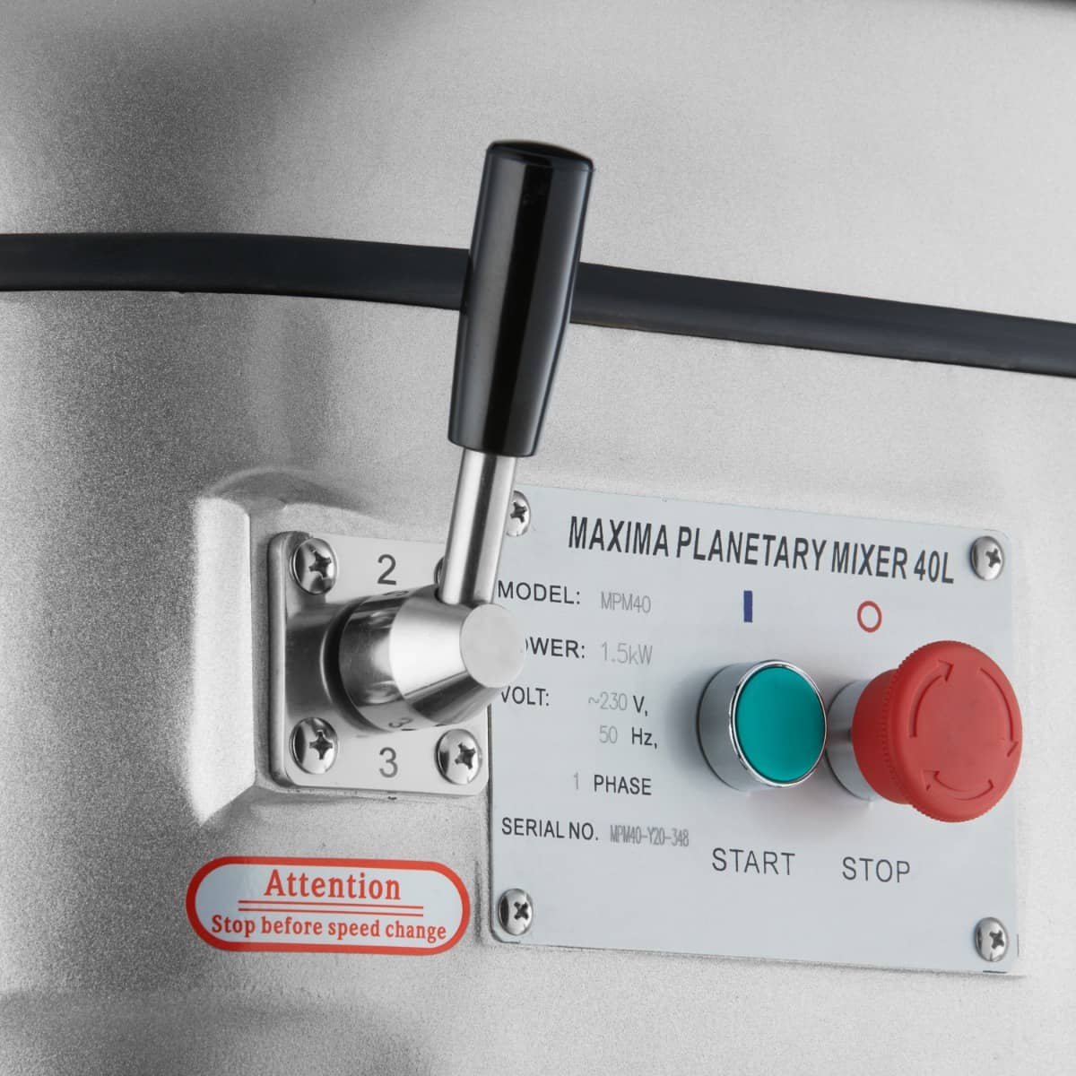 Planetary Mixer - 40L - Up to 20kg Dough - 3 Speed — 10
