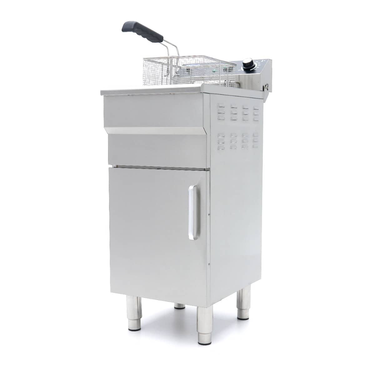 Deep Fryer - 16L - 1 Basket - with Drain Tap and Stand - 230V — 2