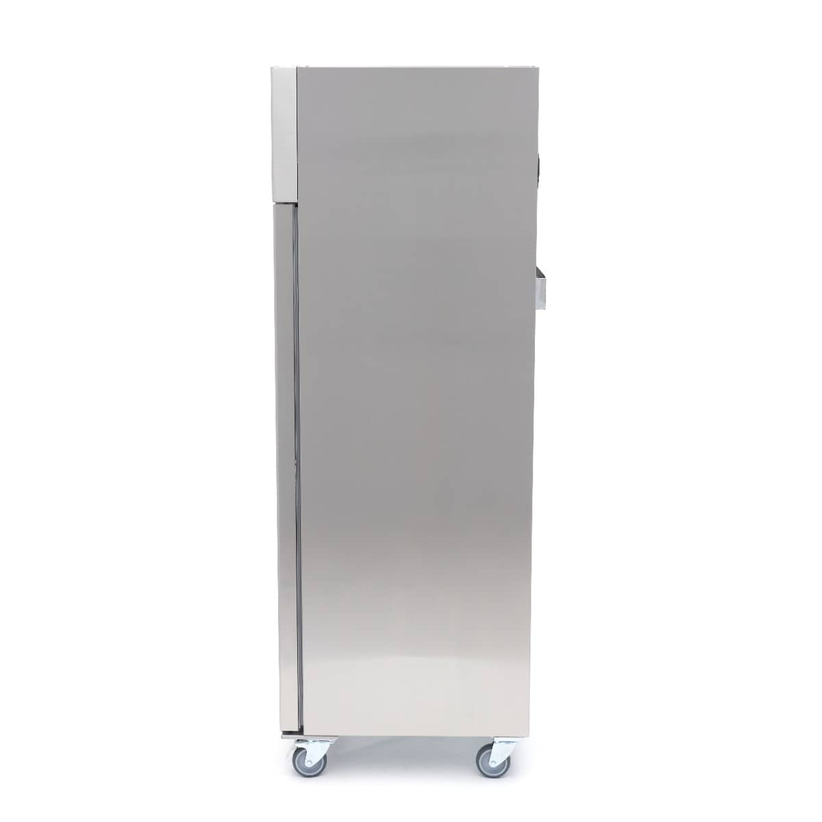 Fridge - 400L - 3 Adjustable Shelves - Stainless Steel - on Wheels — 6