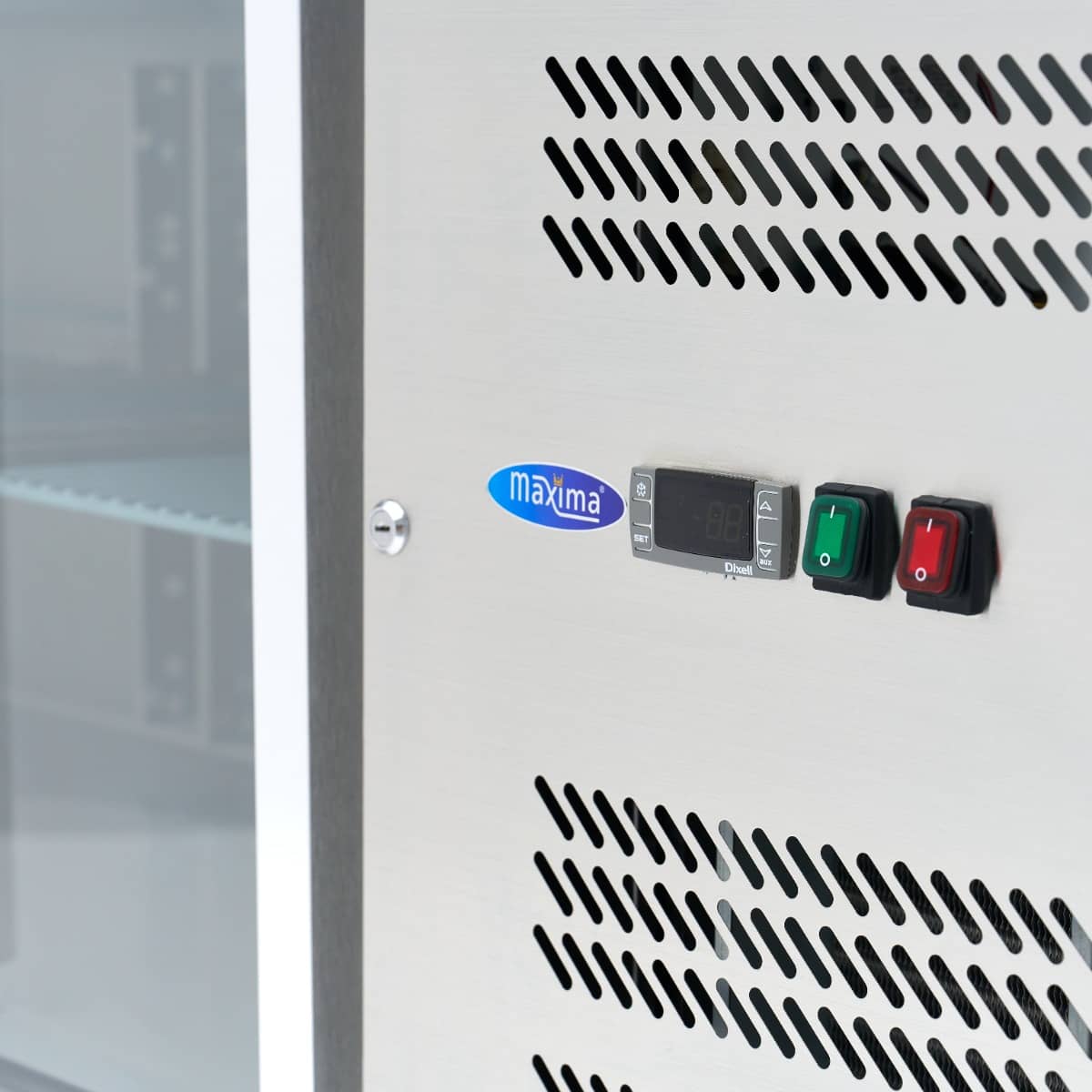 Counter Fridge - 223cm - 4 Glass Doors — 7