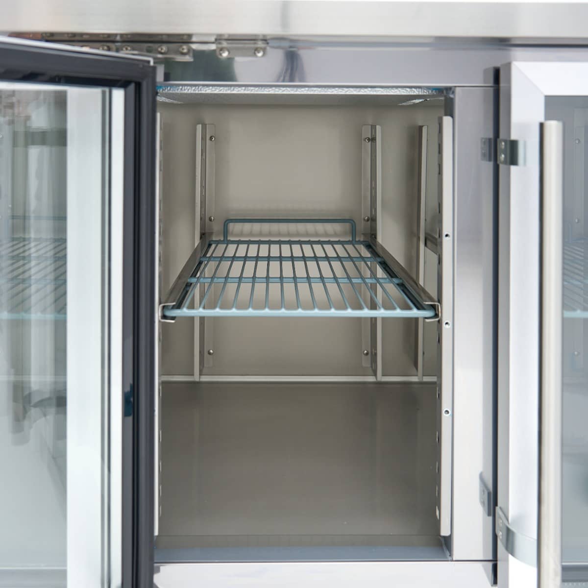 Counter Fridge - 223cm - 4 Glass Doors — 9