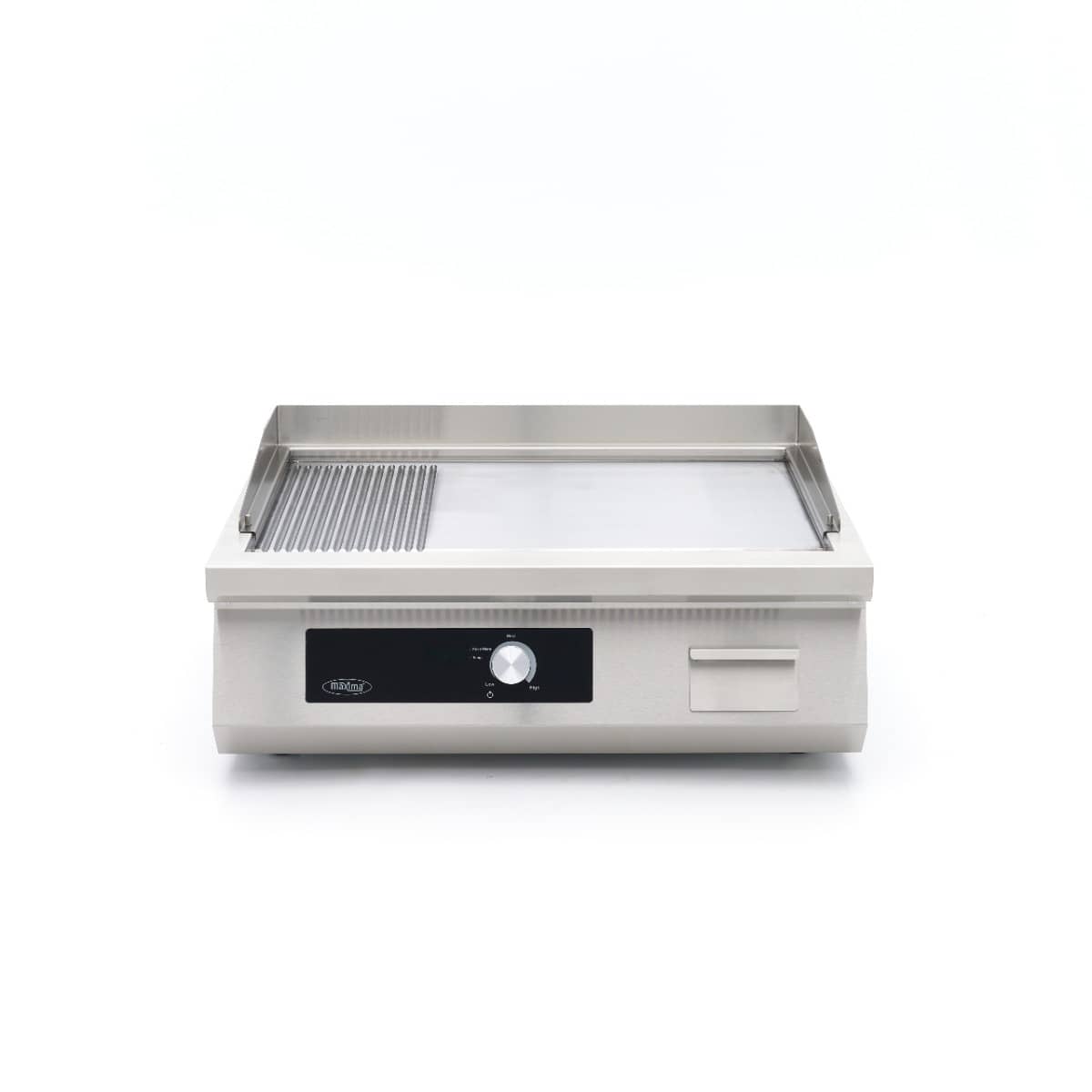Induction Griddle 700 - Smooth and Grooved - 5000W - Double — 2