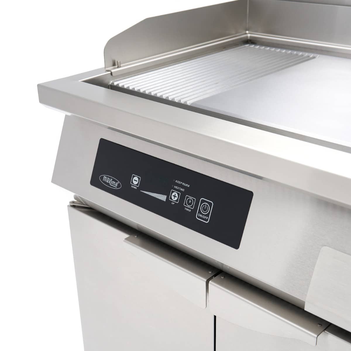 Induction Griddle 700 - Smooth and Grooved - 10000W - Double - with Stand — 11