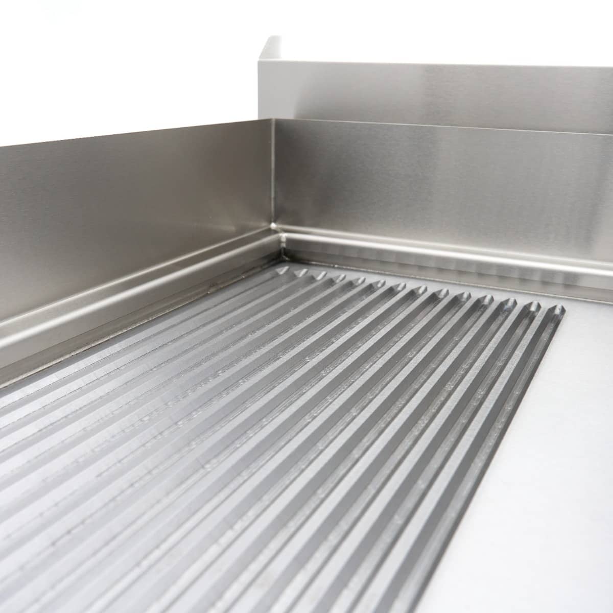 Induction Griddle 700 - Smooth and Grooved - 10000W - Double - with Stand — 9