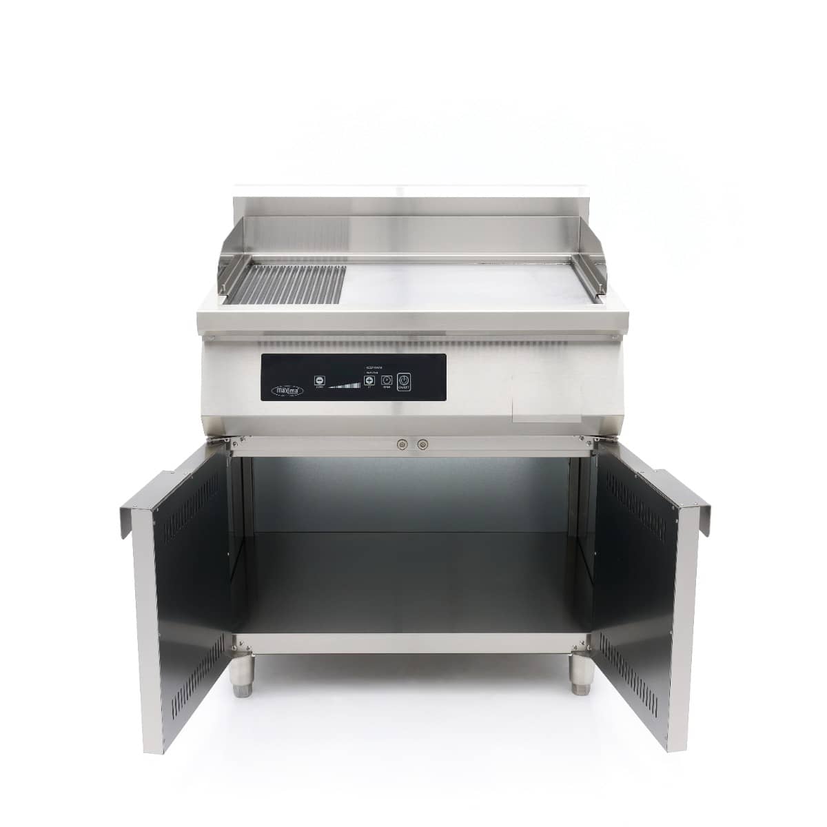 Induction Griddle 700 - Smooth and Grooved - 10000W - Double - with Stand — 2
