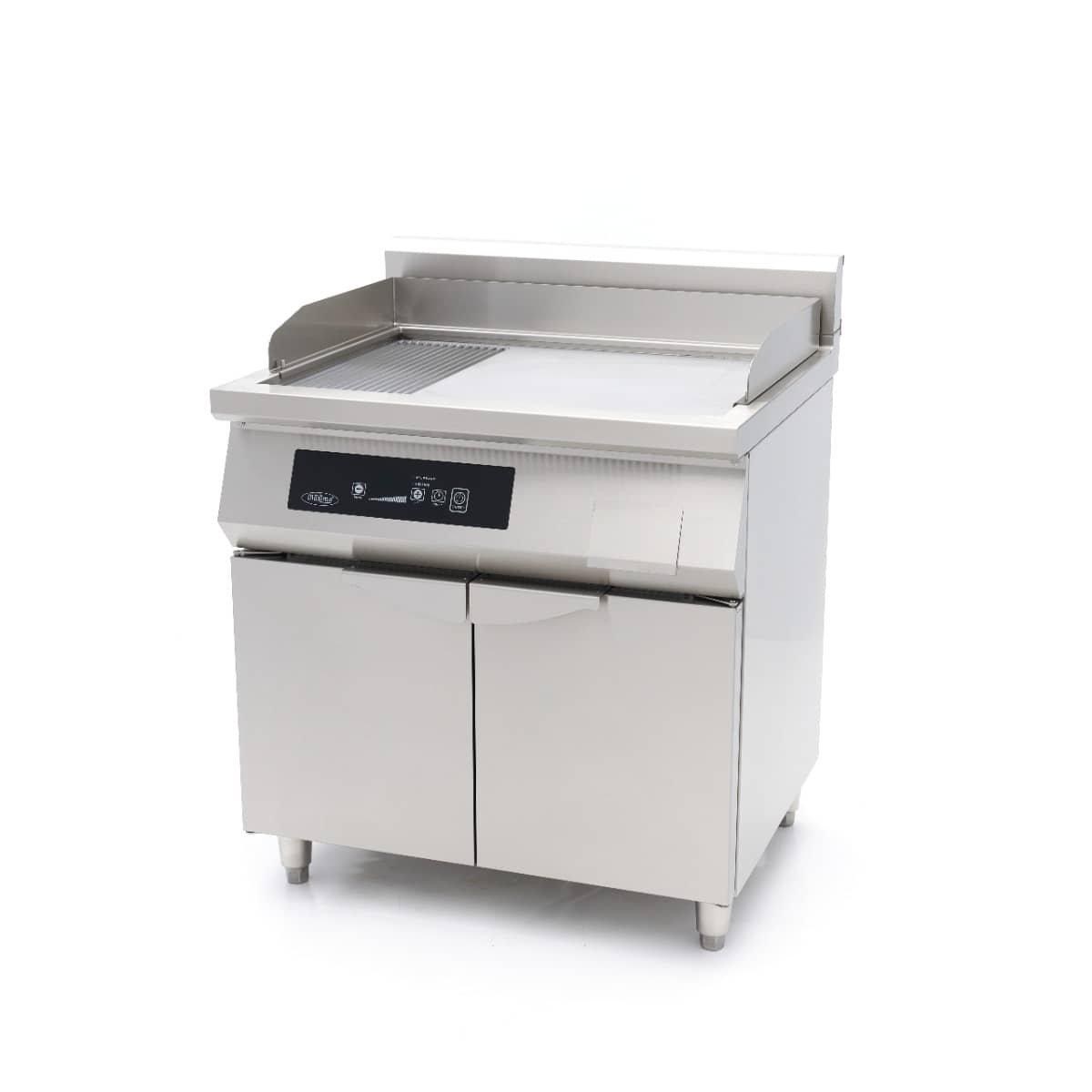 Induction Griddle 700 - Smooth and Grooved - 10000W - Double - with Stand — 4