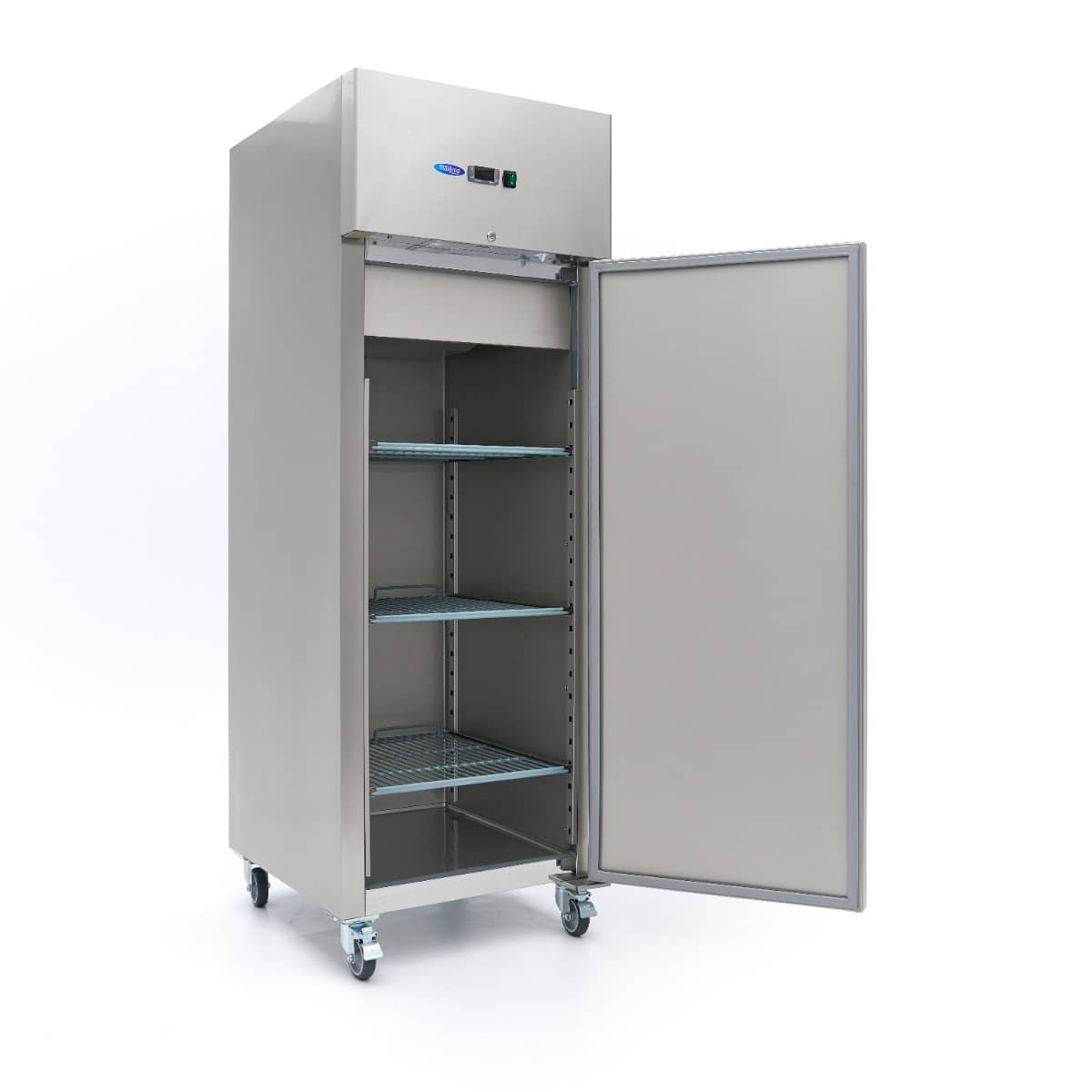 Freezer - 400L - 3 Adjustable Shelves - Stainless Steel - on Wheels — 11