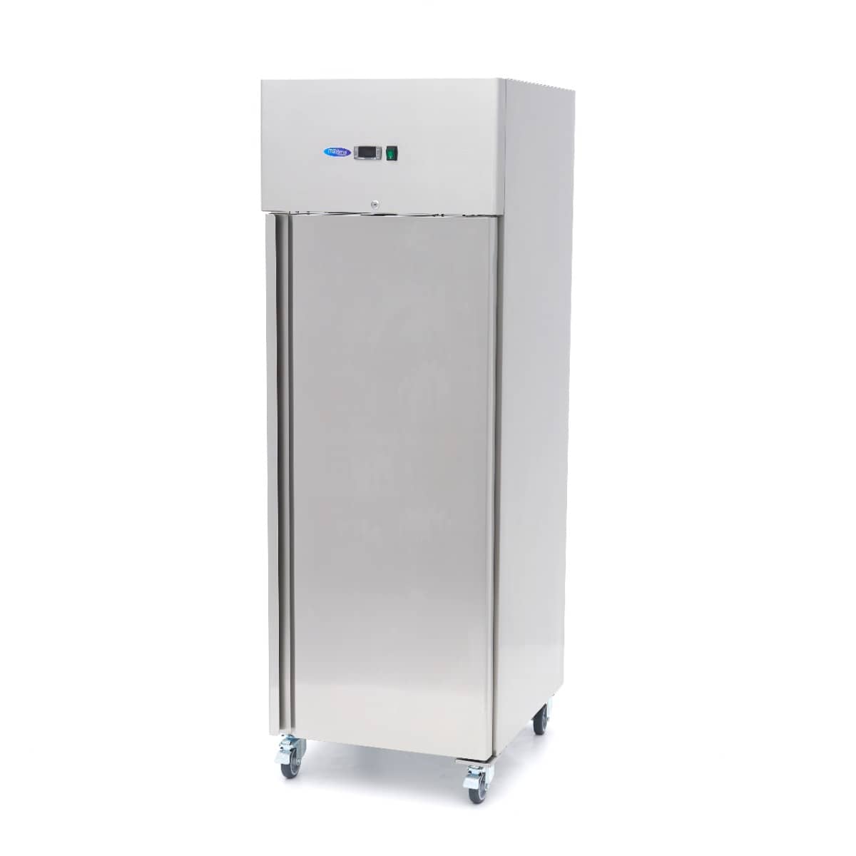 Freezer - 400L - 3 Adjustable Shelves - Stainless Steel - on Wheels — 4