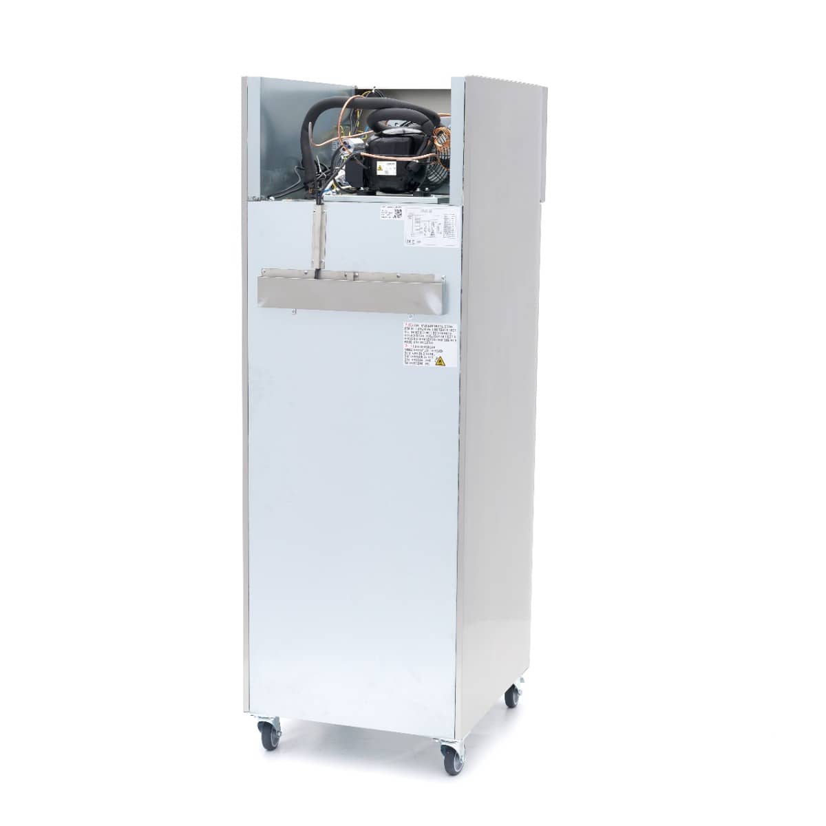 Freezer - 400L - 3 Adjustable Shelves - Stainless Steel - on Wheels — 6