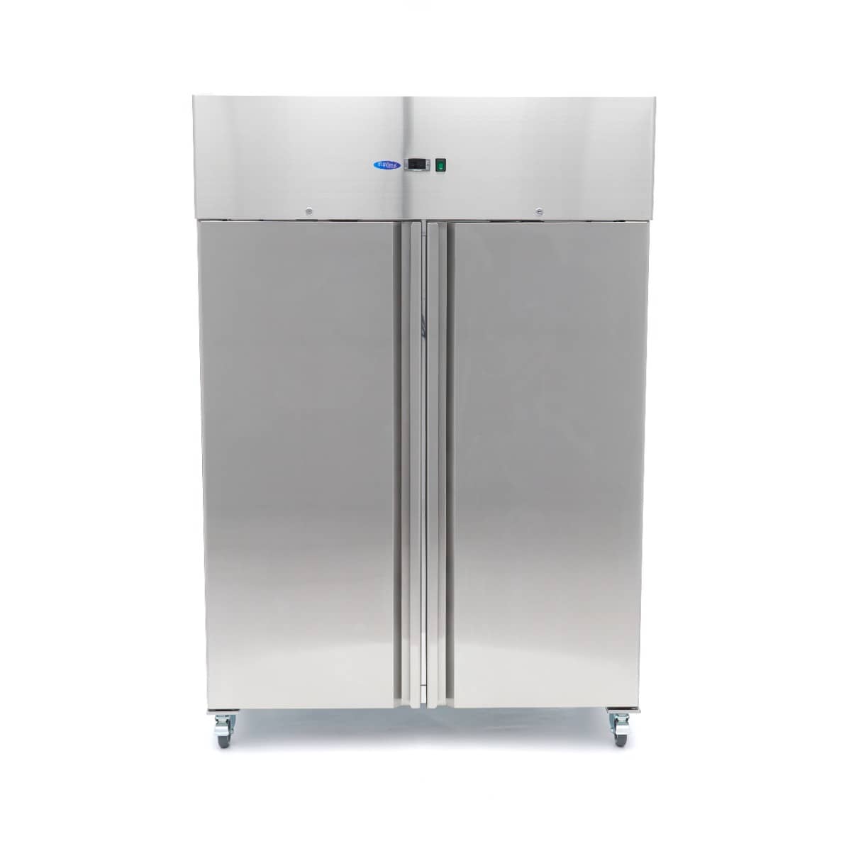 Fridge - 1200L - 6 Adjustable Shelves (2/1 GN) - Stainless Steel - on Wheels — 3