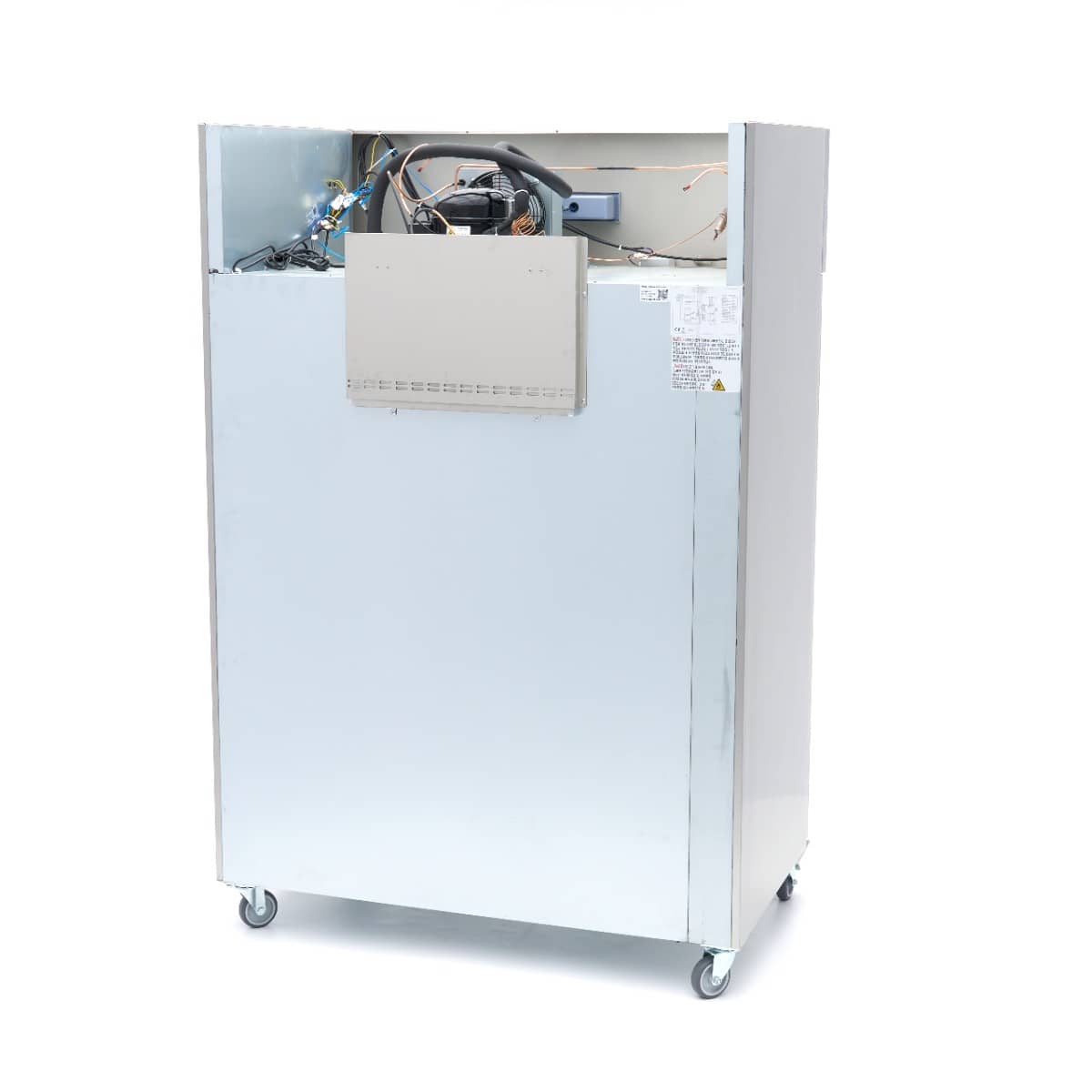 Fridge - 1200L - 6 Adjustable Shelves (2/1 GN) - Stainless Steel - on Wheels — 7