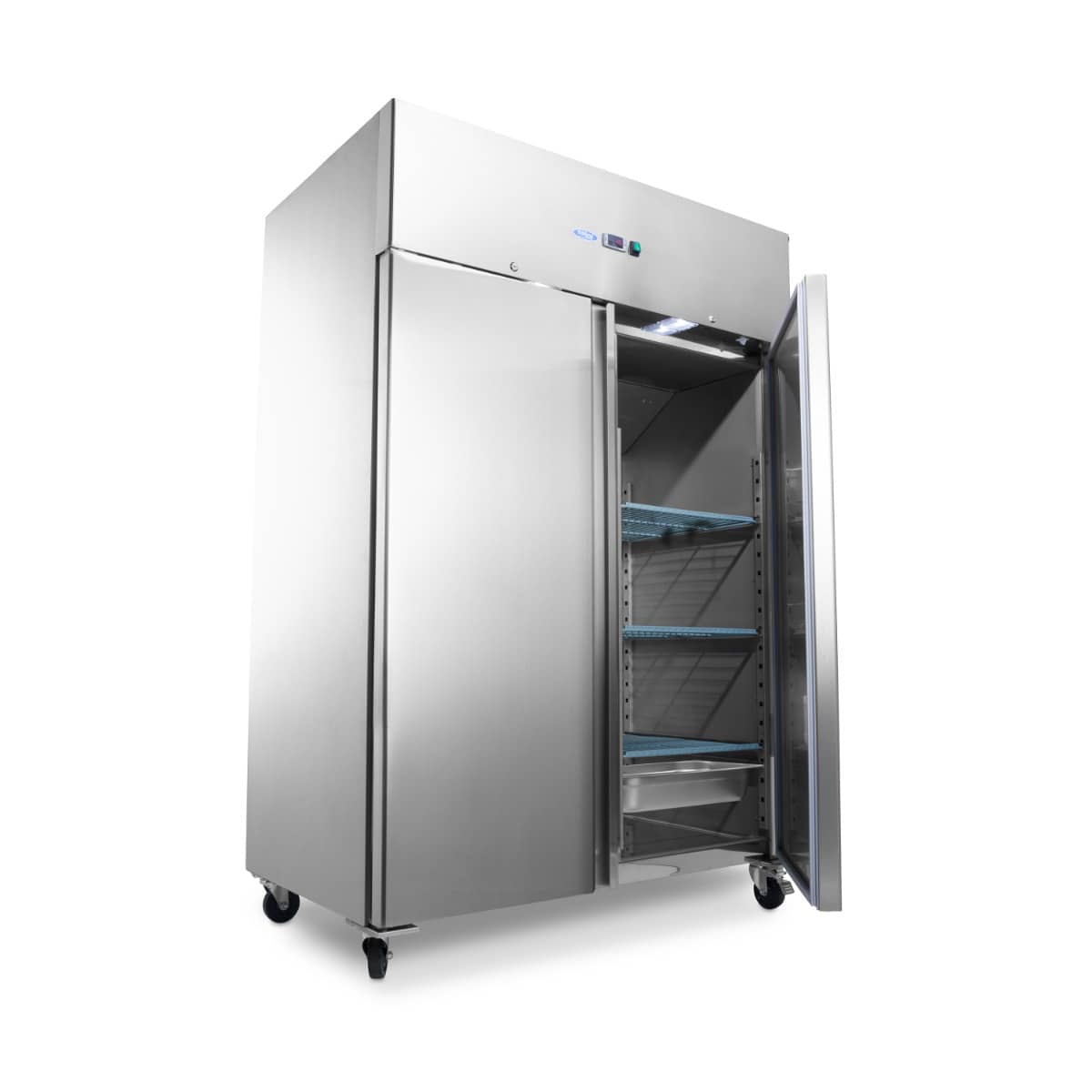 Freezer - 1200L - 6 Adjustable Shelves (2/1 GN) - on Wheels - incl Shelves — 2