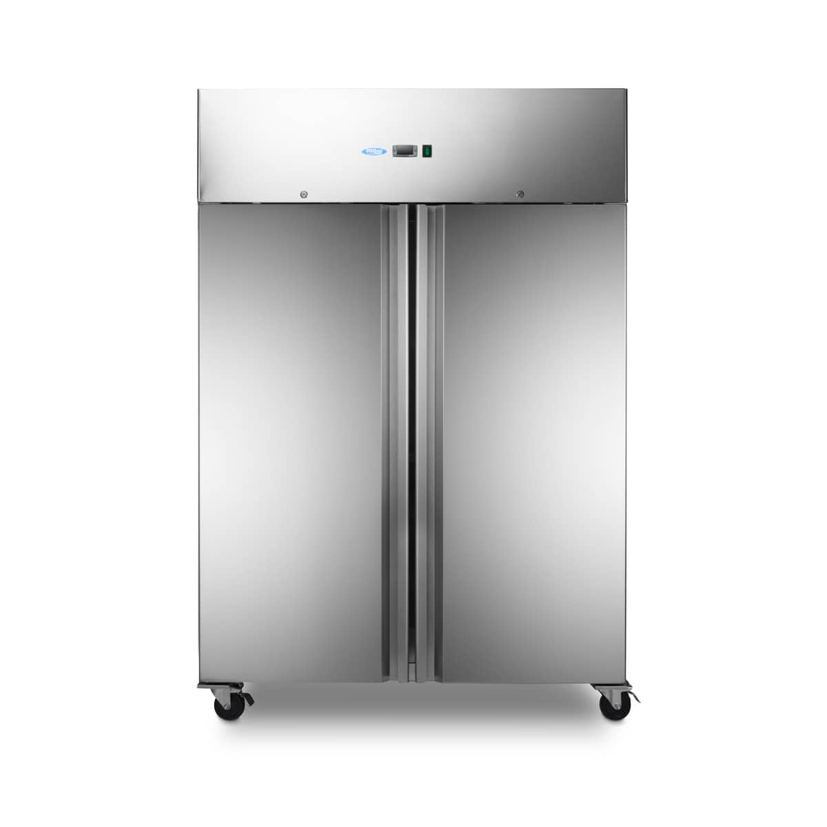 Fridge - 1400L - 6 Adjustable Shelves (2/1 GN) - on Wheels - Stainless Steel — 2