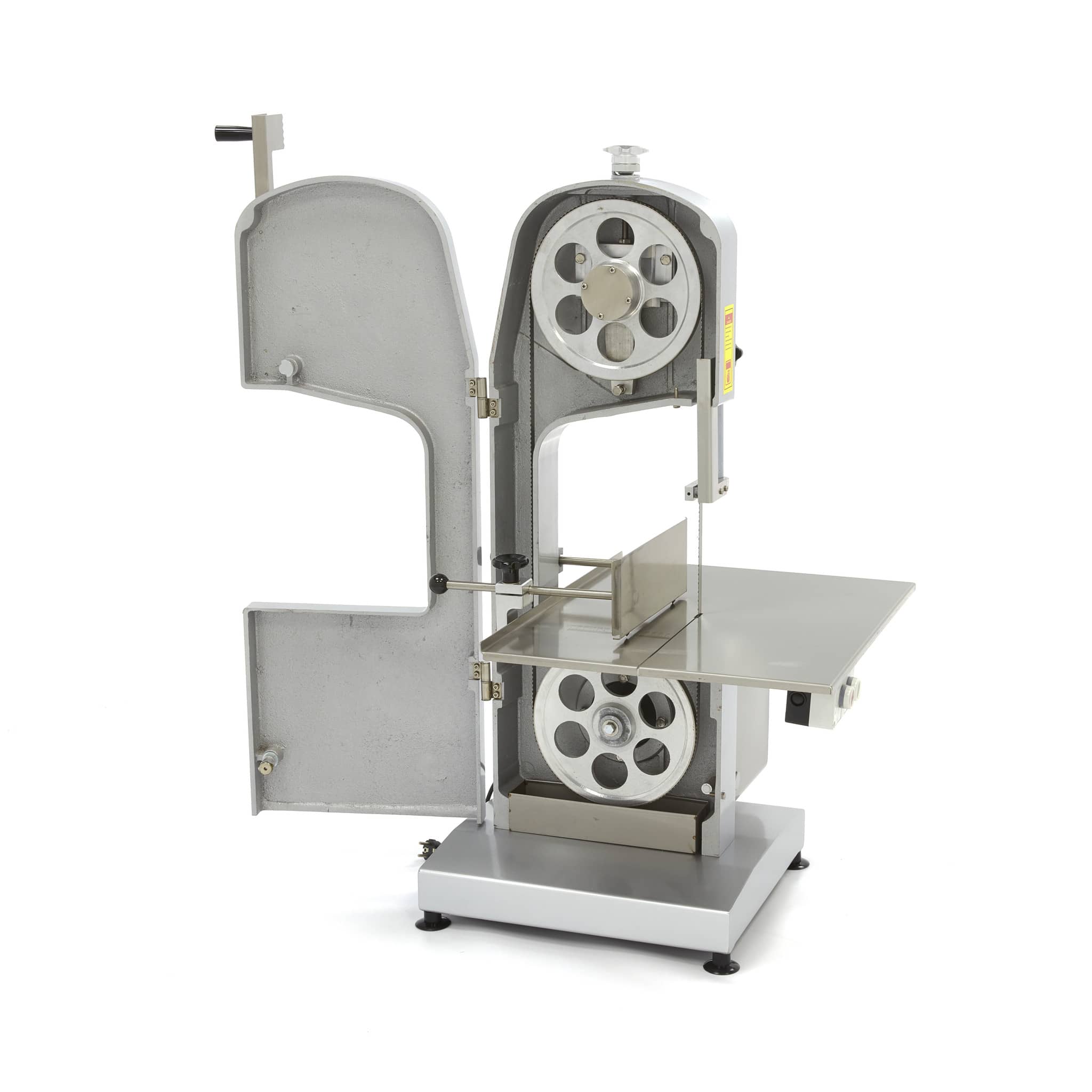 Fierăstrău electric profesional pentru oase cu împingător carne | Bandă 204 cm | 0.75 kW | 230V — 8