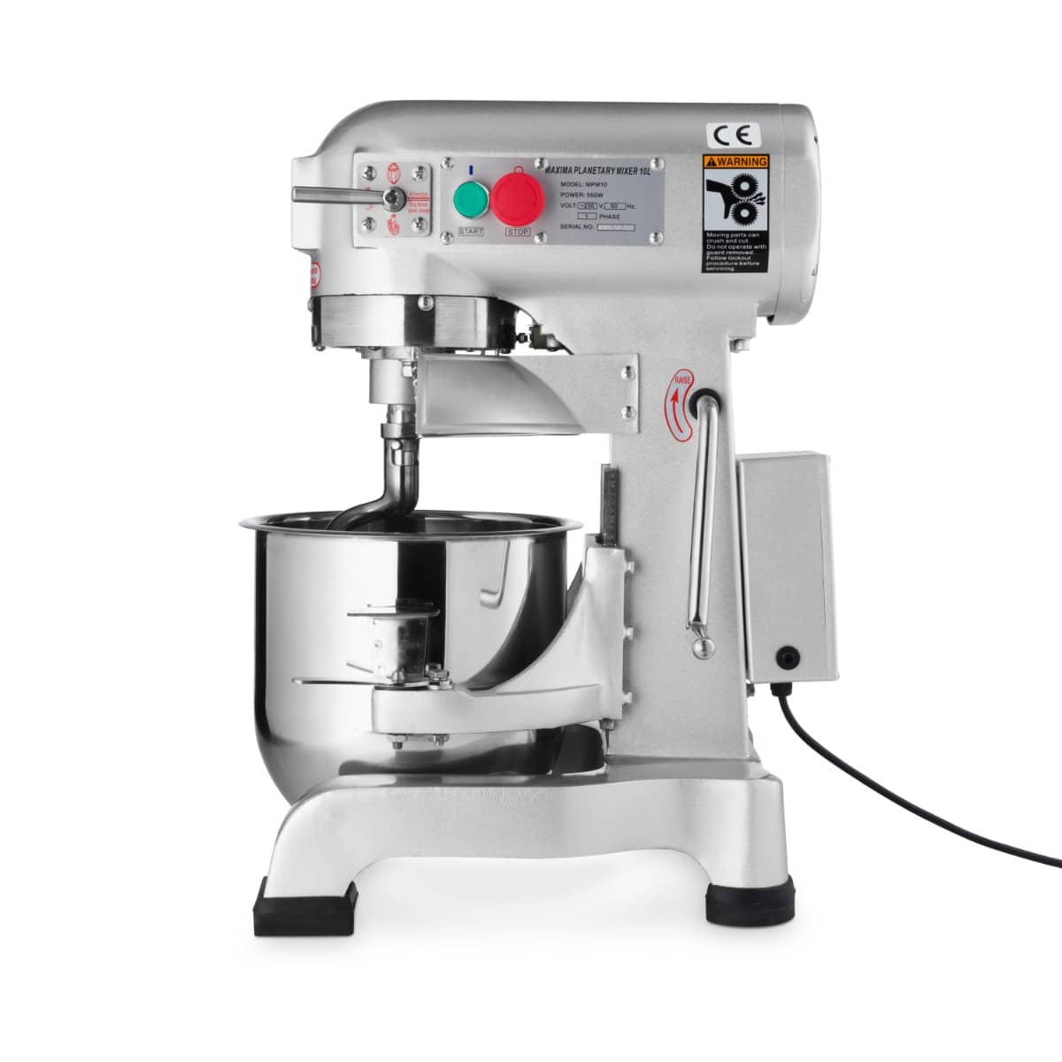 Planetary Mixer - 10L - Up to 5kg Dough - 3 Speed — 8