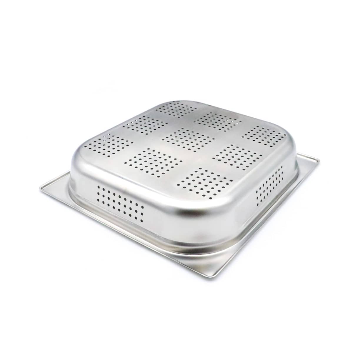 Gastronorm Container - 2/3 GN - 6,5cm Deep - Stainless Steel - Perforated — 2