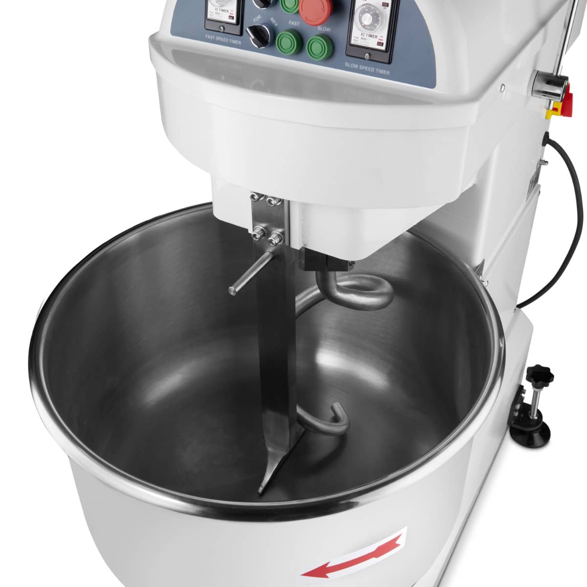 Dough Mixer - 100L - 64kg Dough - 2 Speeds - 400V — 9