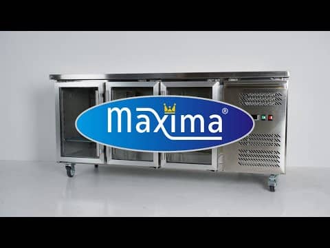 Counter Fridge - 180cm - 3 Glass Doors — 2